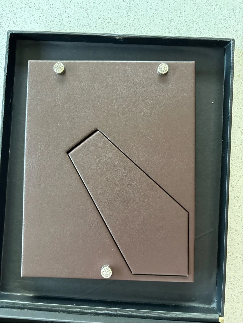 L'OBJET Silver Braided Photo Frame